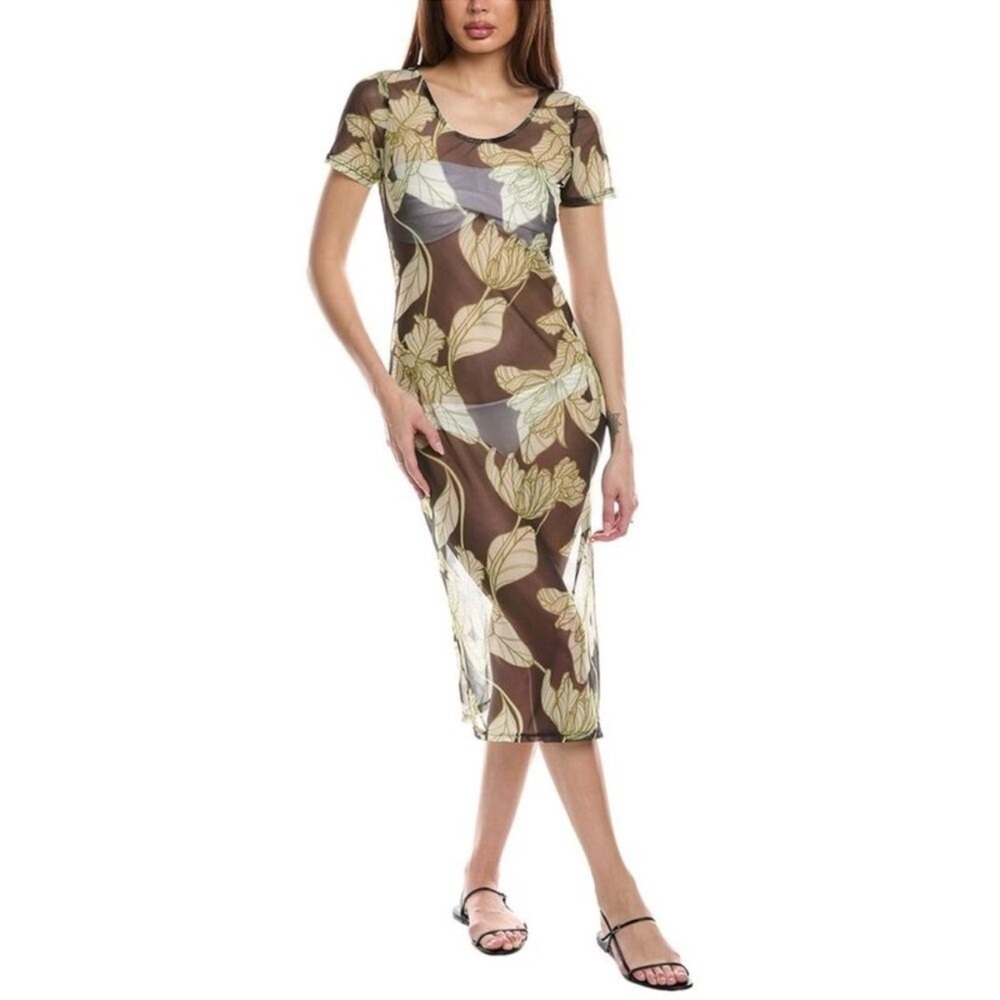 Hutch Boden Floral Mesh Cover Up Size Medium NEW